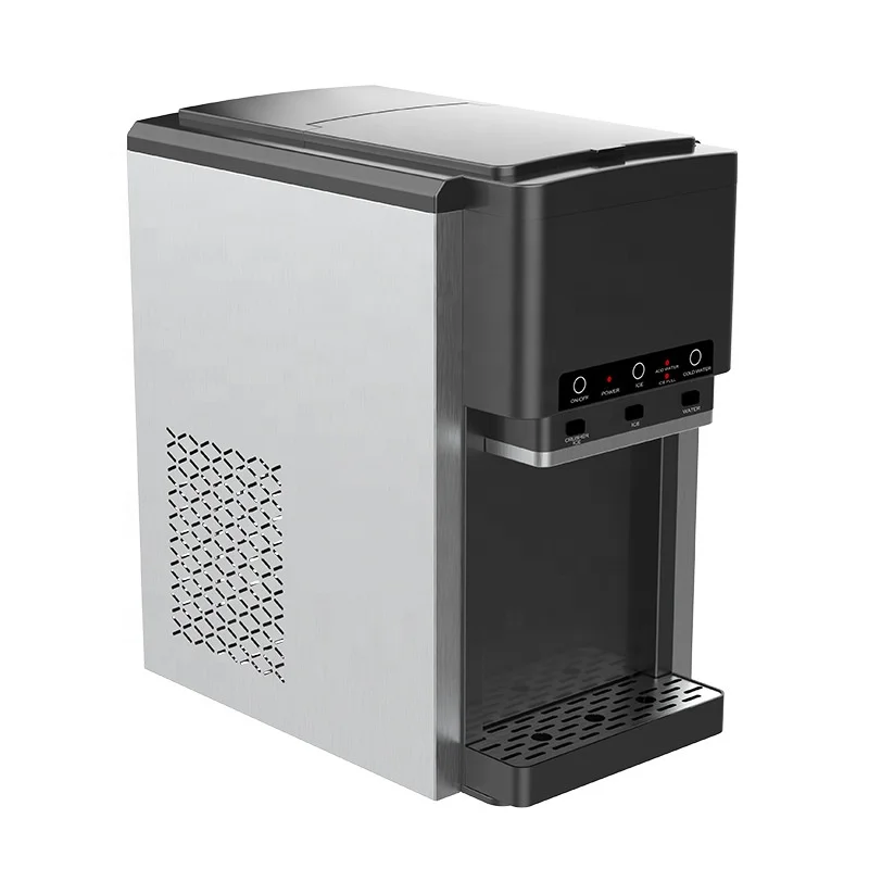 

6.0L 20KG/D Factory Wholesale Ice Maker Machine 3 in 1 with Crusher Bullet Ice for Home Kitchen