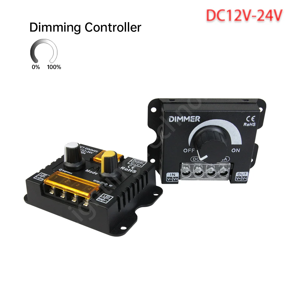 

Светодиодный диммер DC12V-24V, 30A, 360 Вт, регулятор яркости с переключателем ВКЛ/ВЫКЛ для драйвера монохромной светодиодной ленты