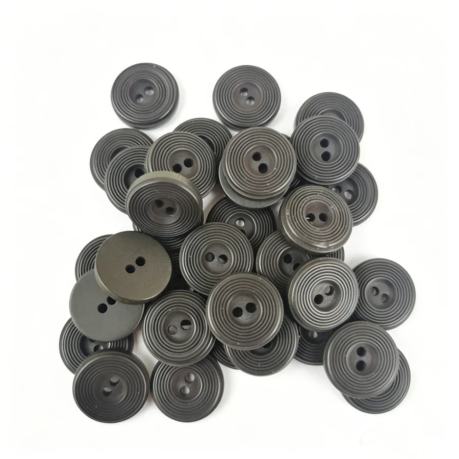 30 pcs 12.5mm 2 Hole Colours Double Eye Bread Button Round Resin Sewing Buttons Diy Scrapbooking Multicolour