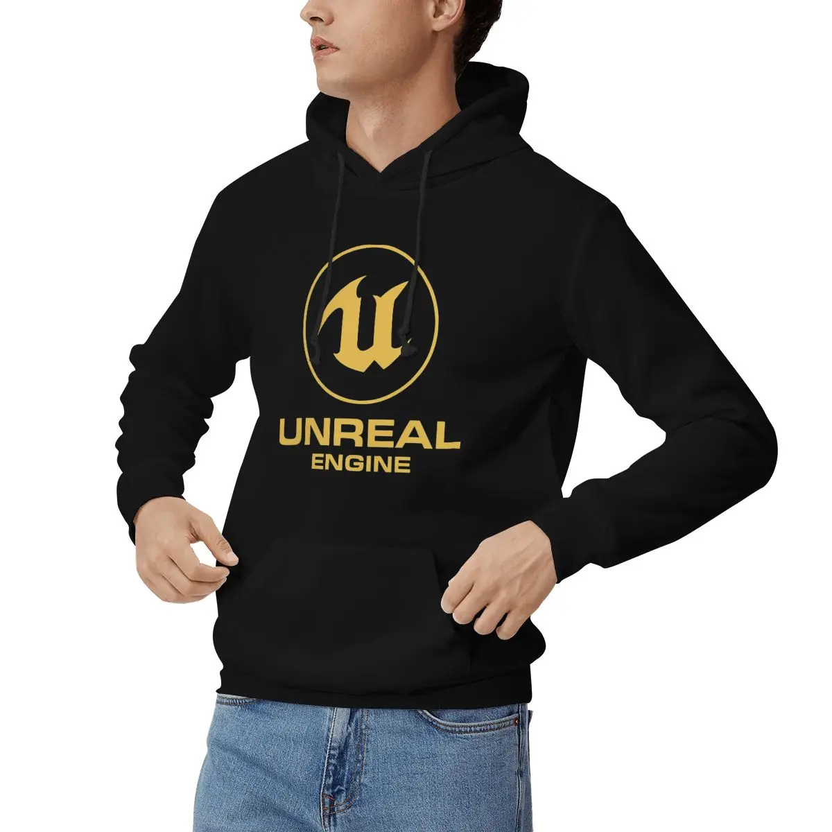 الأكثر مبيعًا - سويت شيرت بقلنسوة للرجال من Unreal Engine Merchandise