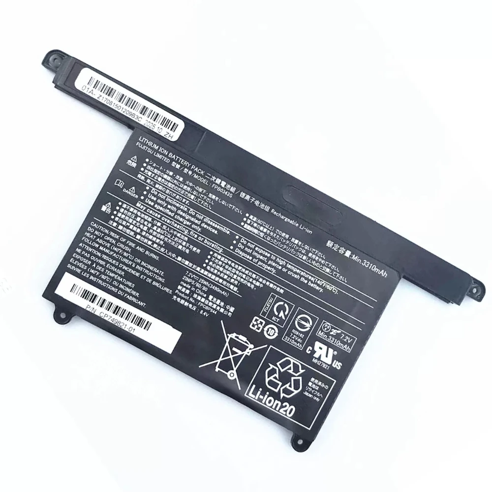 FPB0343S 7.2V 3490mAh 25Wh FPCBP544 Replacement Li-Polymer Laptop Battery for Fujitsu LIFEBOOK U939/A U938/S Series CP777632-01