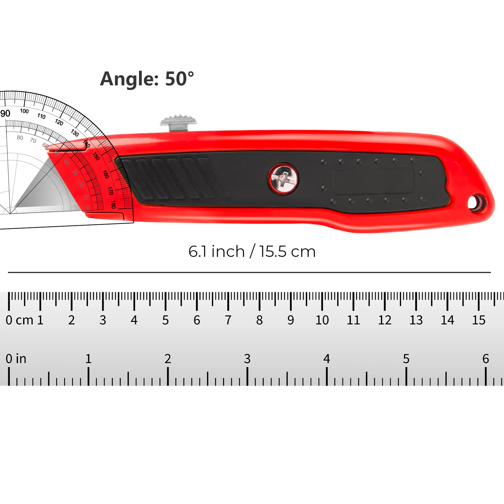 2 Pack Box Cutters, Razor Knife Utility Cardboard Cutter, Heavy Duty Utility Knife Retractable, Secure Locking, Aluminum Box Cut