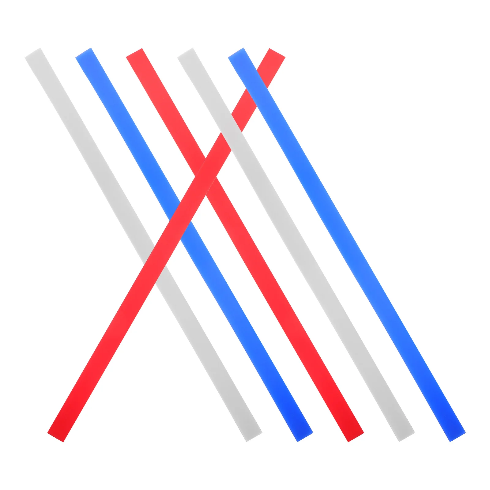 

6pcs Dough Thickness Ruler 2mm Red 4mm White 6mm Blue 45 7cm Baking Tools Cookie Smoother Pizza Rolling Pin Measuring Strips