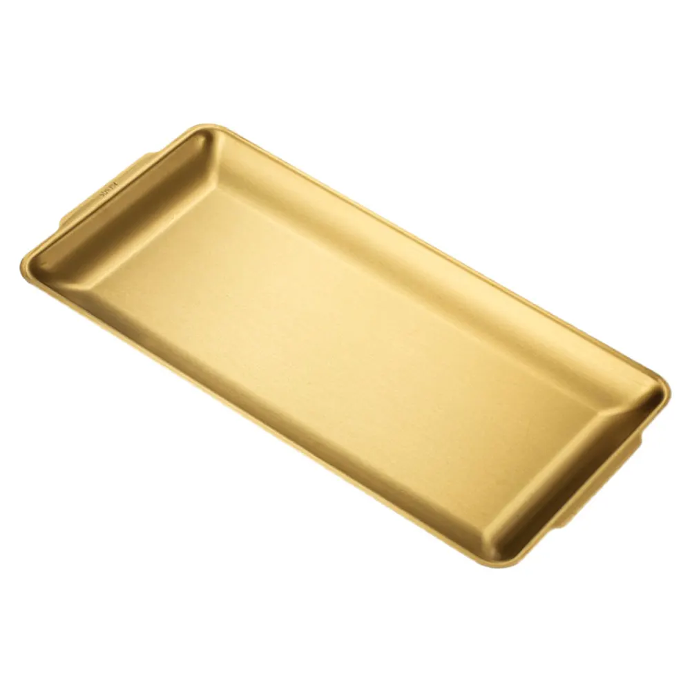 

Thickened Roasting Pan Stainless Steel Smooth Polished Bright Color Practical Food Holder Lightweight Multifunctional Grilling
