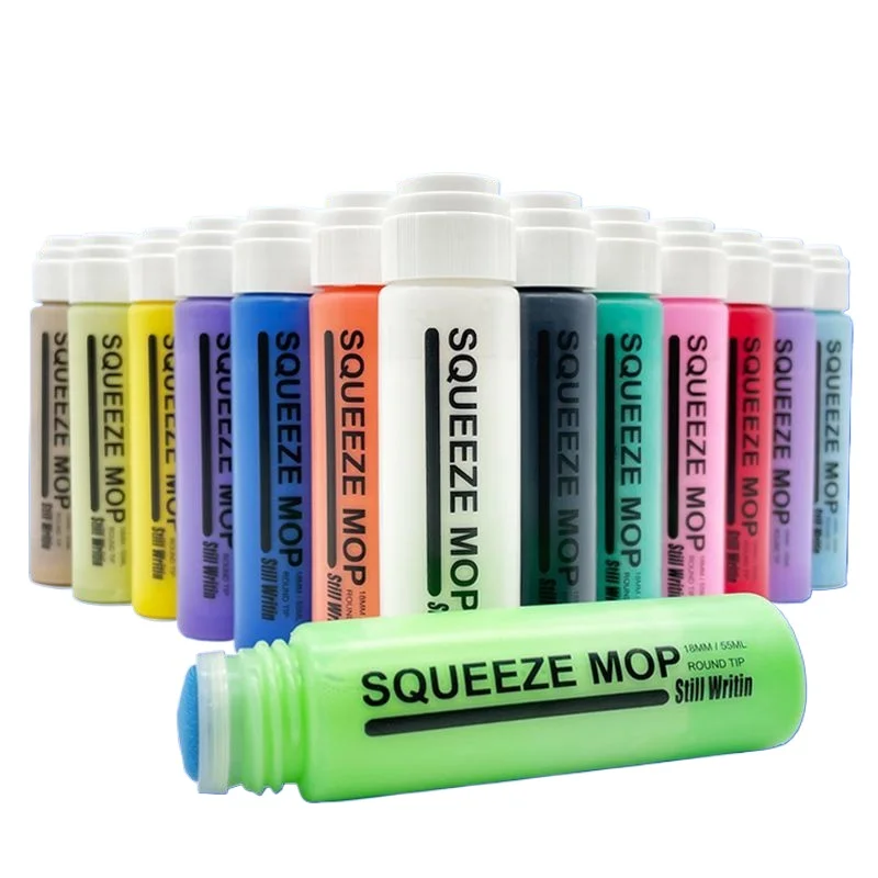 

55 мл ручка для граффити Flow 18 мм с грубой головкой, маслянистая краска, маркер, гладкая ручка для письма, ручка для подписи, круглый наконечник, маркер, настенная живопись