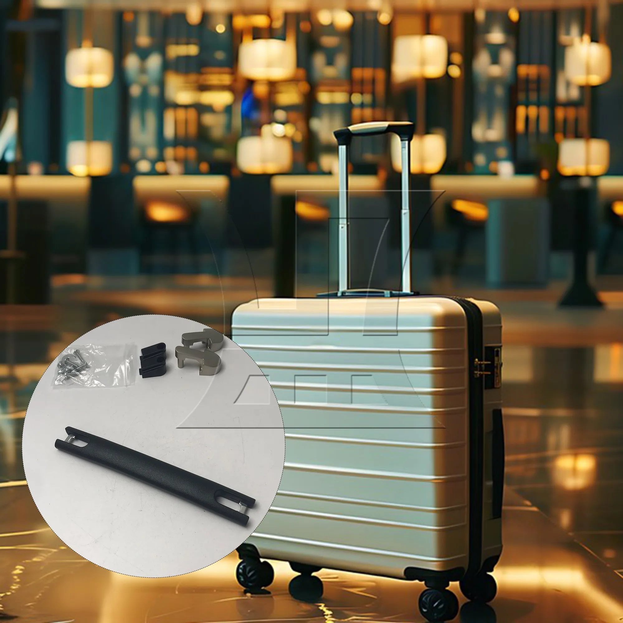 

1pc Luggage Handle 18cm 115B B030 Black Luggage Handle Gift Box Handle