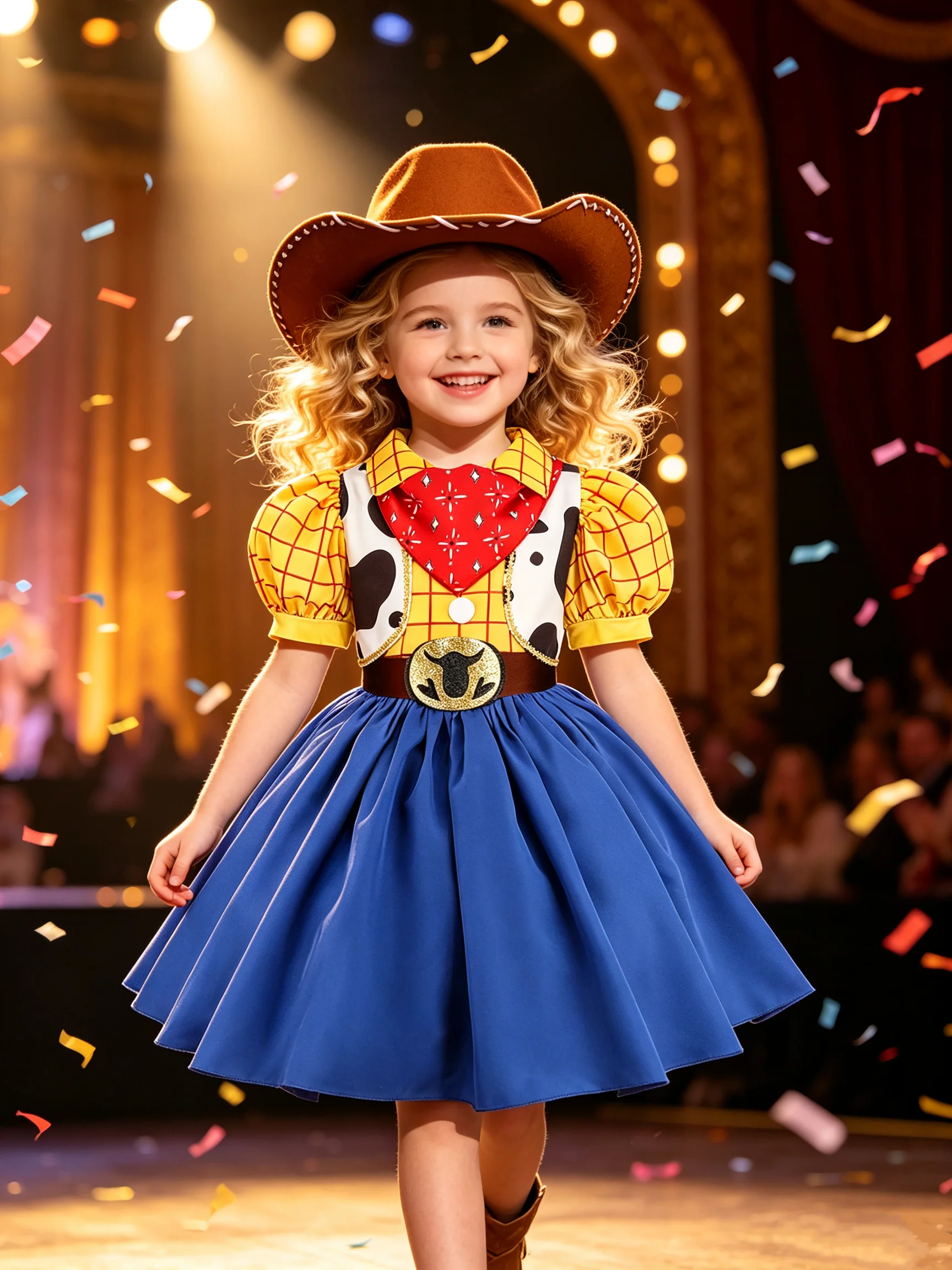 New Cartoon Animation Jessie Girls Cosplay Performance Set Halloween Girls Dress Up Suitable Birthday Party Stage Costume