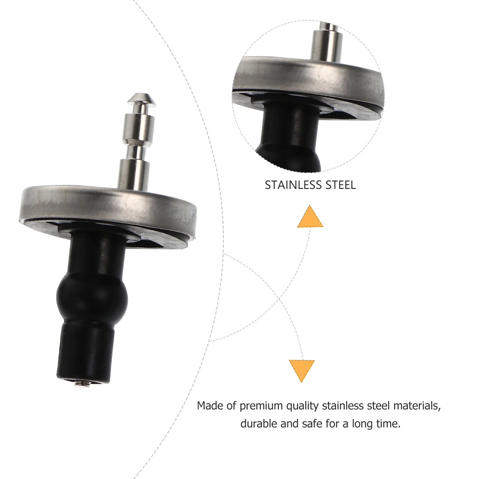 

1Set Toilet Seat Fixing Hinges Premium Stainless Steel Replacement Fast Installation Toilet Seat Accessories Quick Release Hinge