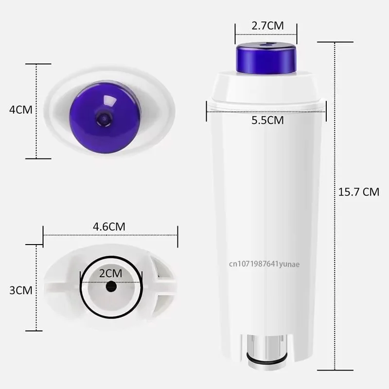 1 Uds cafetera DLSC002 para Delonghi DLS C002 5513292811   CFL-950 SER3017 ECAM ESAM Serie ETAM Filtro de agua suave Agua