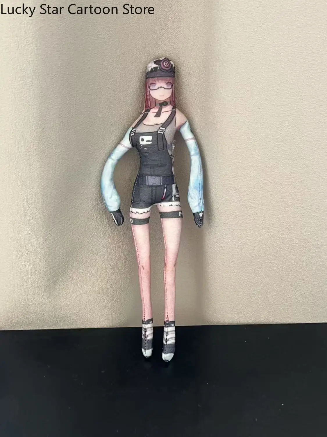 Kawaii معاقبة: رمادي الغراب لونا تأثيري الكرتون نقل الأيدي قدم دمية Maumet لديها سلك حديد الهيكل العظمي Otaku هدية الهالوين