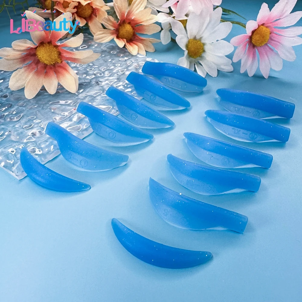 Libeauty, 4 pares, varilla permanente de pestañas de silicona reutilizable, varilla de pestañas pegajosas, escudo de elevación, rizador de pestañas 3D, accesorios, herramienta de maquillaje