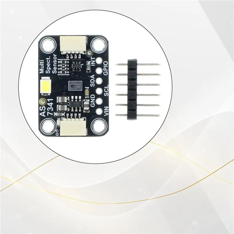 ABGN 2X AS7341 11-CH Spectral Sensor Module Light Color Sensor Splitter Board Color Measurement Detection