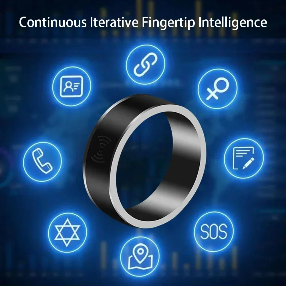 NFC Smart Ring anello Bluetooth elettronico Ip68 impermeabile solare multifunzionale moda intelligente indossabile collegare l\'anello da dito