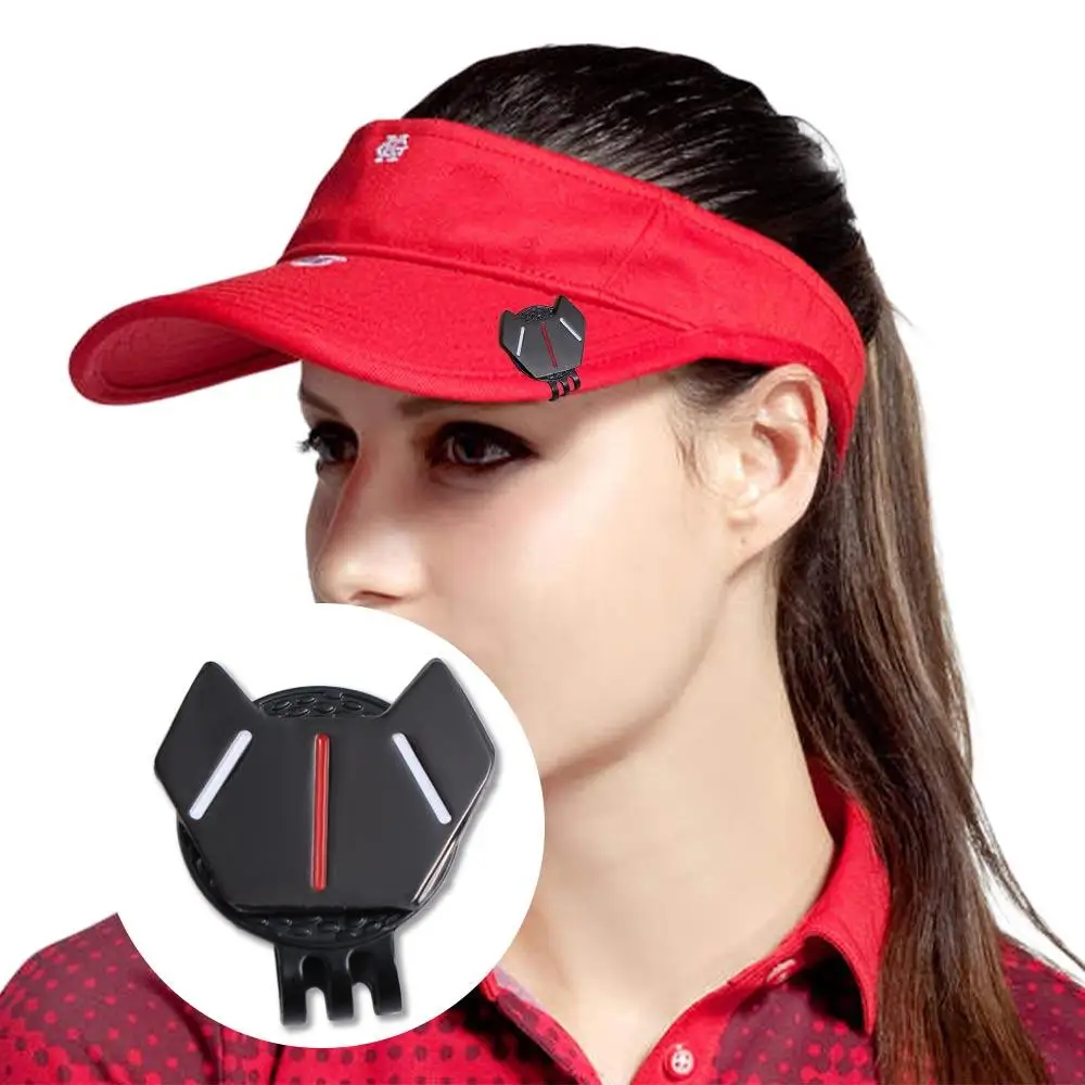 Attrezzatura da golf In lega di zinco Cappello da golf Clip Indicatore di palla Piccolo pennarello da golf magnetico magnetico Nero/Argento Regali convenienti