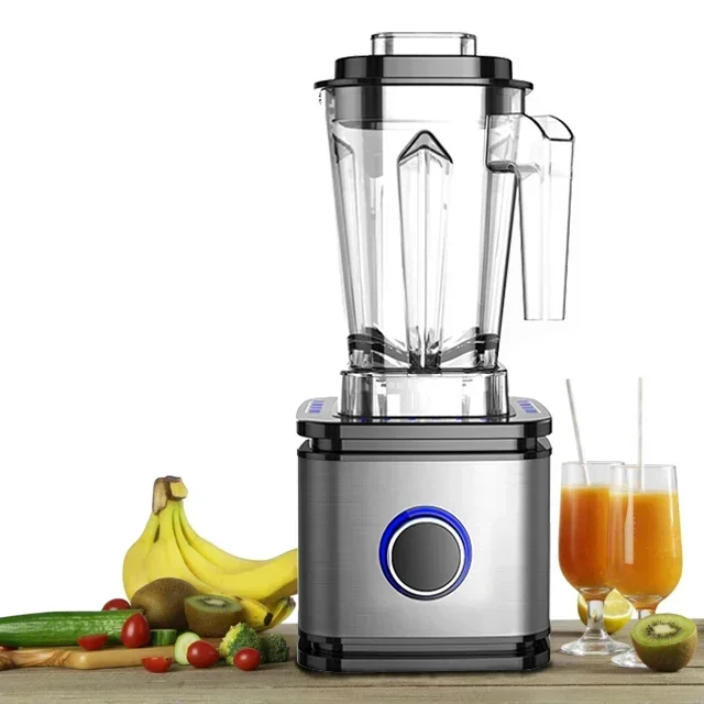 3.7HP Stainless Steel Casing Home Kitchen Appliances High Speed Heavy Duty Smoothie Commercial Power Blender