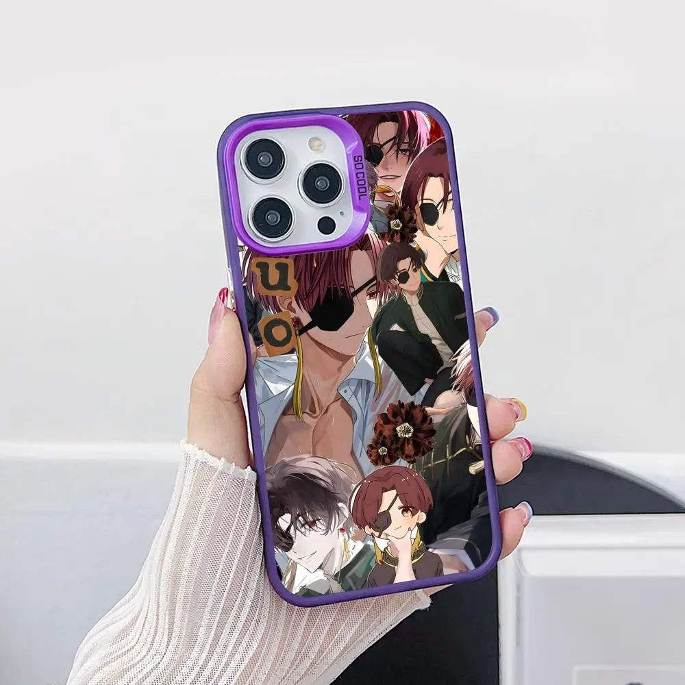 

Чехол для телефона Wind Breaker Hayato Suo для iPhone 17, 16, 15, 14, 13, 12, 11 X XR XS 8 7 Air Pro Max Plus, фиолетовый полупрозрачный чехол