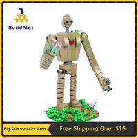 MOC Laputa Robot Soldier Brickheadz Building Blocks Kit Anime Castle Sky City Character Figure Brick Model DIY Kids Toys Gift