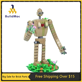 MOC Laputa Robot Soldier Brickheadz Building Blocks Set Anime Castle Sky City Character Figure Bricks Model DIY Kids Toys Gift