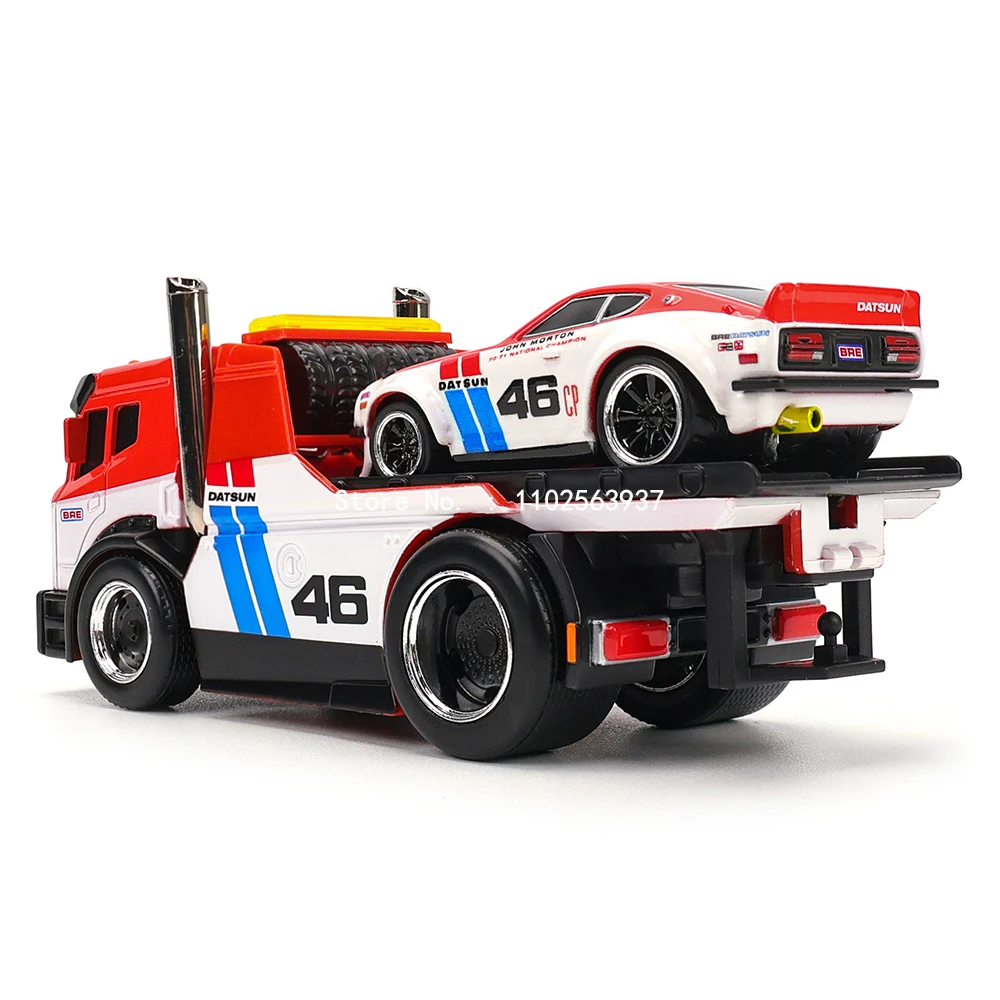 Maisto 1:64 1972 Datsun 240Z BRE JDM Flatbed American classical muscle car die-casting model collection gift gift