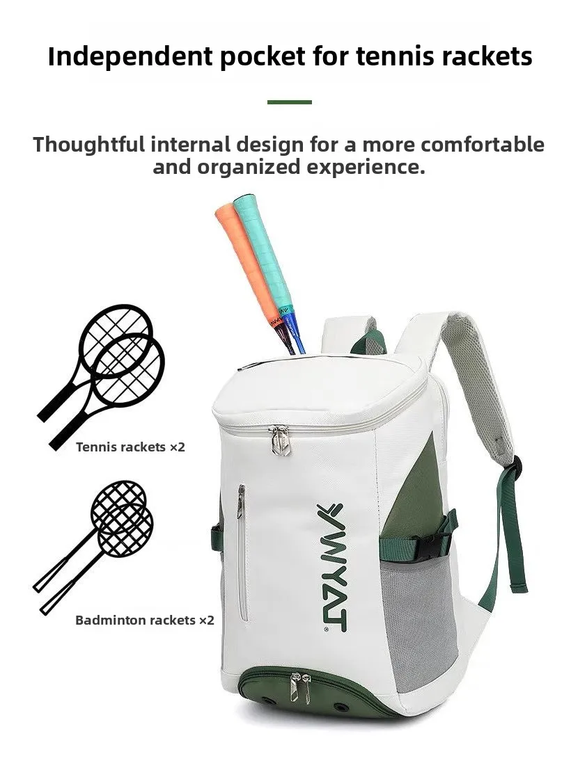 ywyat2025-new-badminton-bag-with-oe-carent-and-raet-holder-large-capaci-simple-dual-oulder-bag-sports-travel
