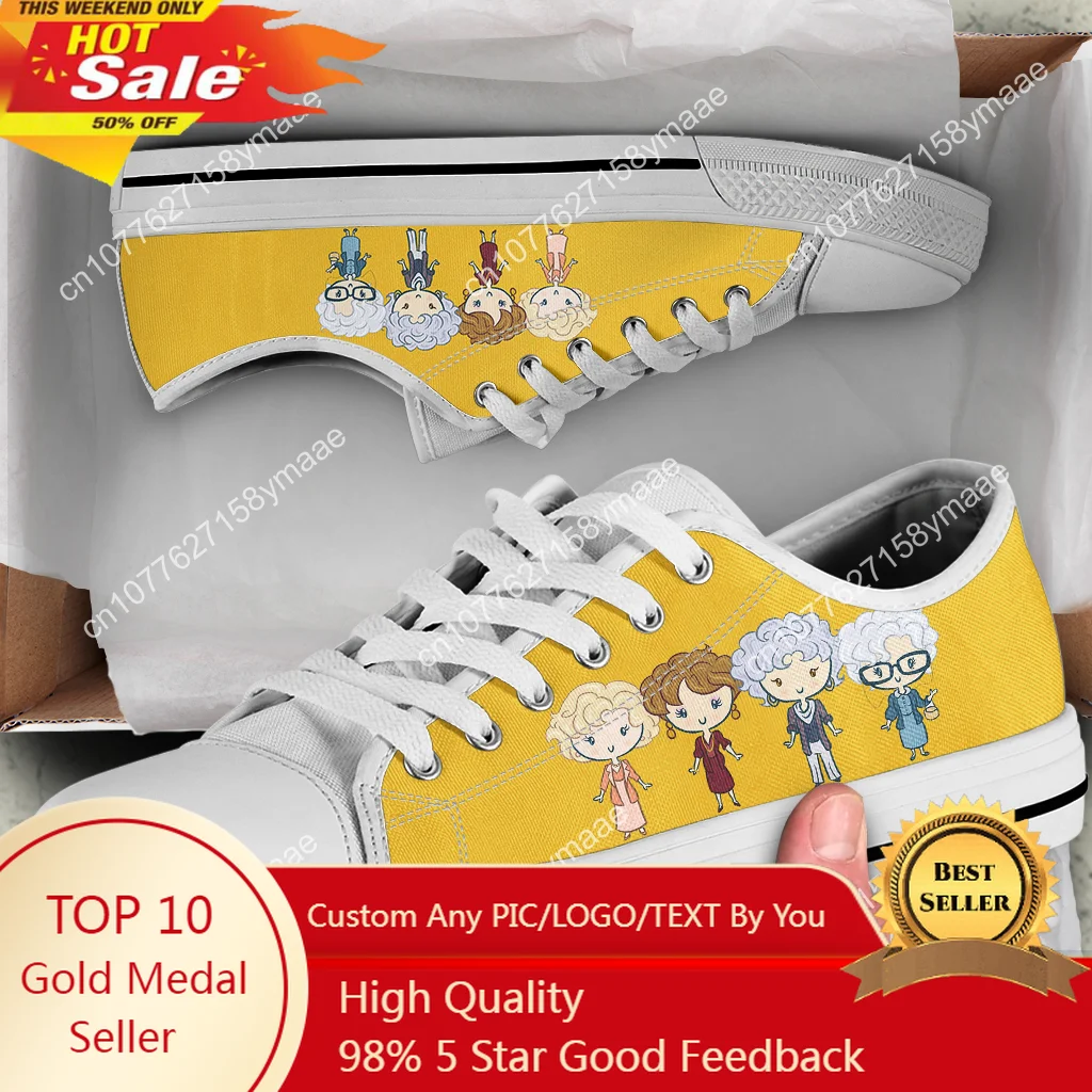 Hot Cool Fashion Pop Funny New Summer High Quality Sneakers Casual Shoes Men Women The Golden Girls Low Top Classic Board Shoes