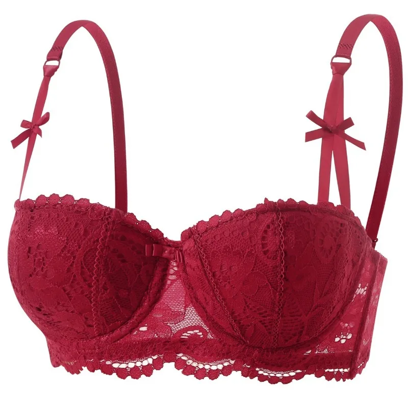 Soutien-gorge push-up en dentelle française pour femme, respirant, sans armatures, anti-affaissement, lingerie pour petite poitrine, confort sans couture, usage quotidien