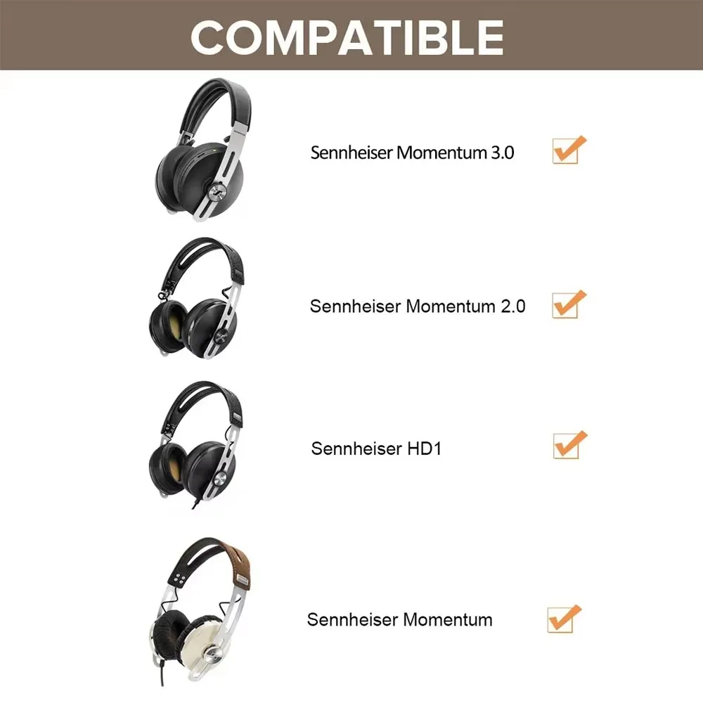 เปลี่ยน OFC 6.35 มม.สายไฟต่อสายไฟสําหรับ Sennheiser Momentum 4.0 3.0 2.0 1.0 4 3 2 1 HD1 Over On Ear หูฟัง