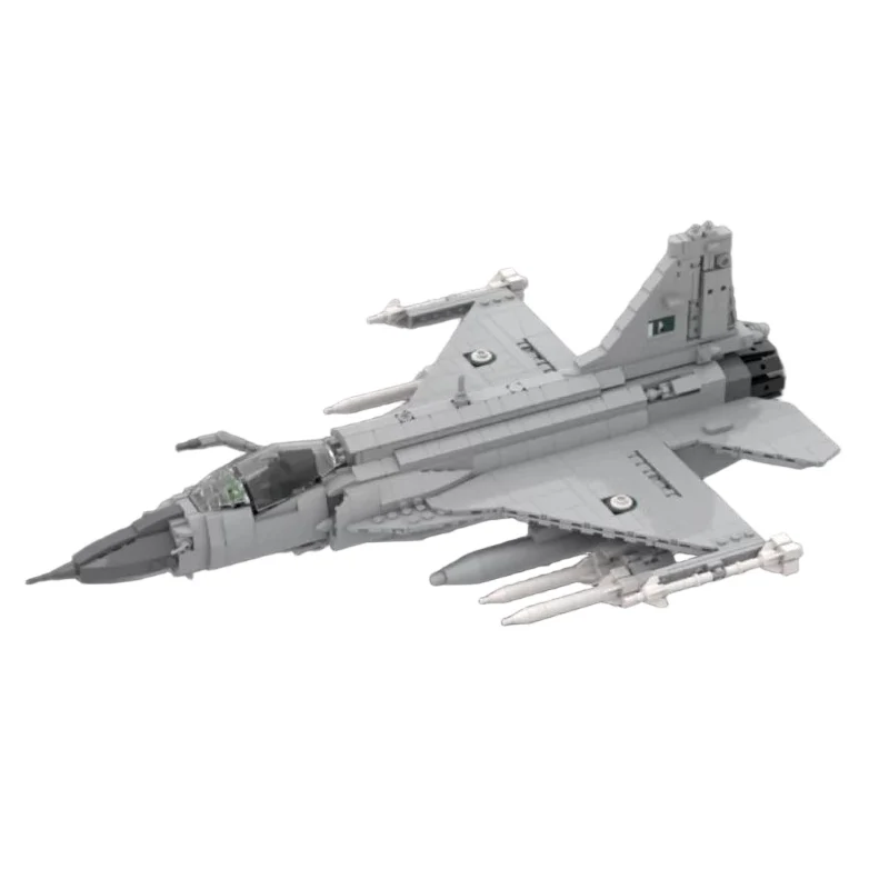 QWERT JF-17 Multi-Purpose Jet Fighter Model MOC Building Bricks War Equipment Modular Technology GiftsAssemble Children Toys