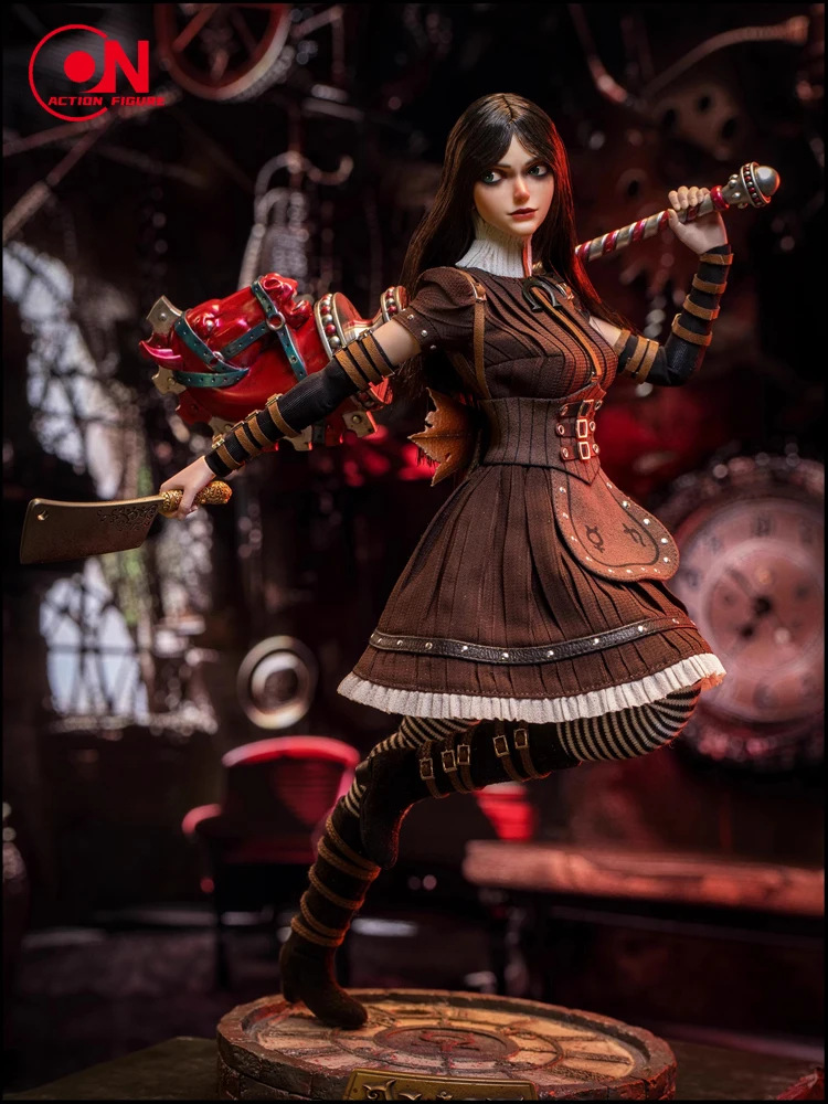 【2024 Q4】Longshan Heavy Industry LSZG2024-03 1/6 Crazy Alice Figure Model 27cm Female Solider Action Figurine Full Set Toy