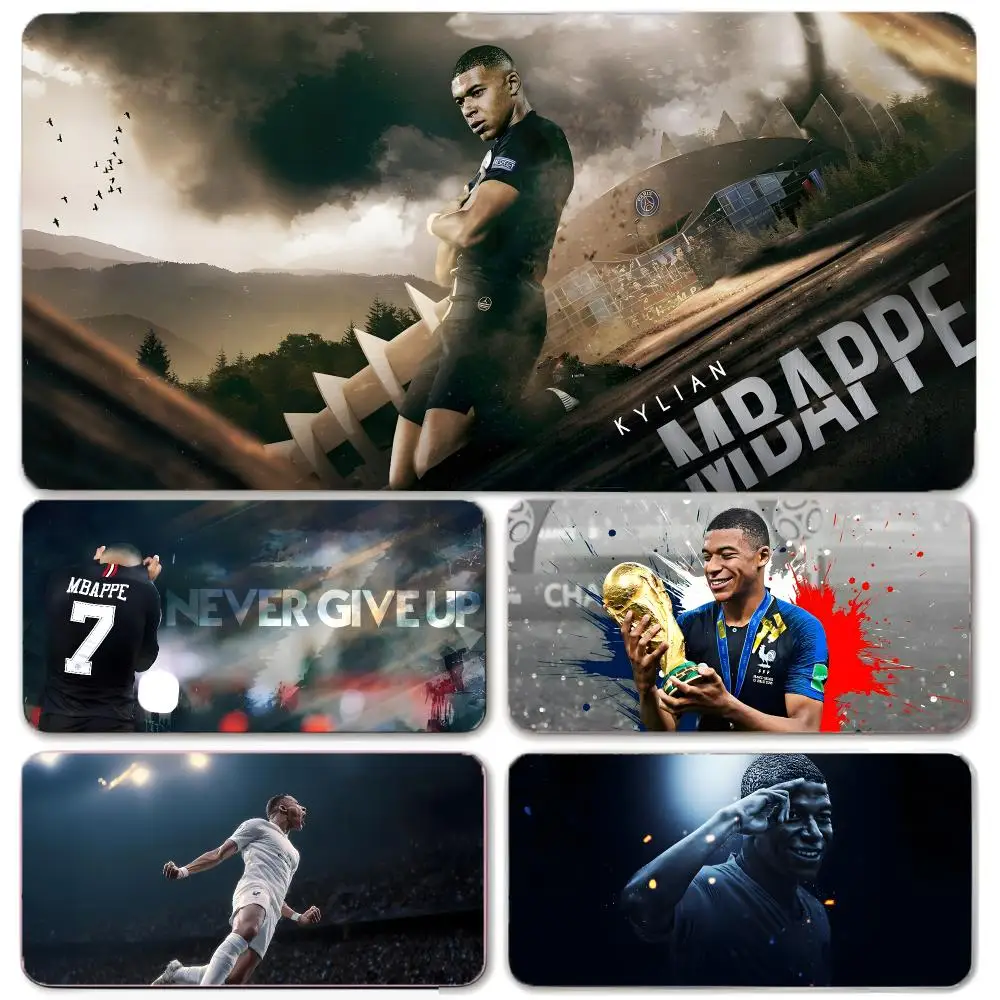 Athlete Football Kylian Mbappé Mouse Pad Large Gaming Mousepad with Thick Stitched Edge Non-Slip Desk Mat