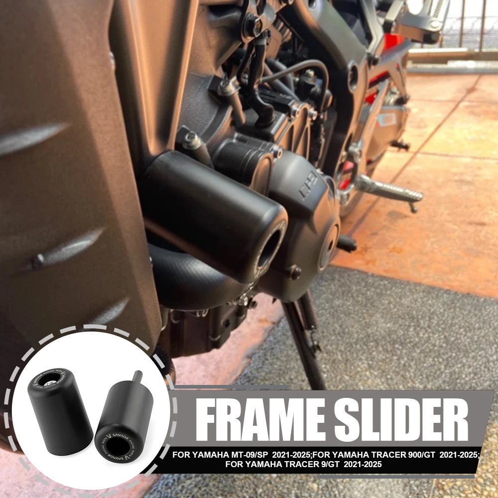

Motorcycle Falling Protection Crash Pad MT09 2021 Frame Slider Crash Protector For YAMAHA MT-09/SP TRACER 900 9/GT 2022-2025 9GT