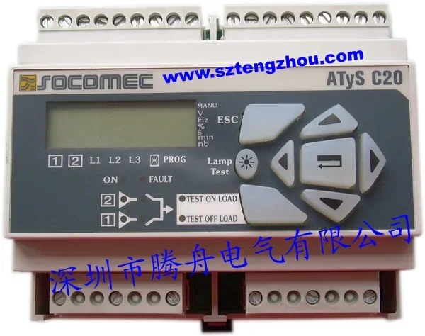 

C60 French SOCOMEC traced the original ATyS series controller C20/C30 controller