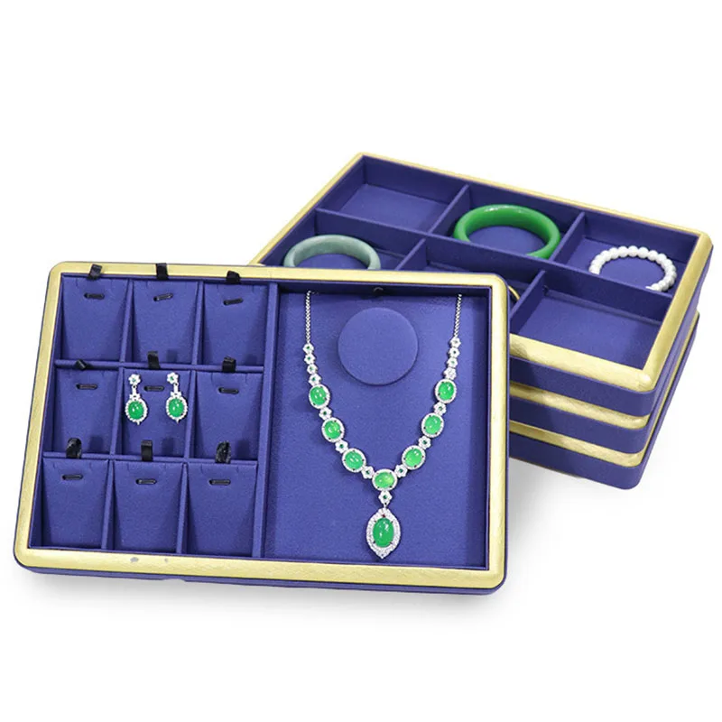 

Роскошная витрина для ювелирных изделий, оконная стойка, стеллаж для хранения ювелирных изделий, серьги, ожерелье, кольцо, браслет, витрина, ретро-органайзер, лоток