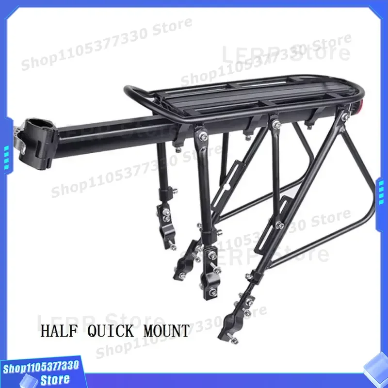 Durable Bicycle Rear Rack Cargo Luggage Carrier for Mountain Bike Frame Heavy Duty Back Seat Support Stable Load Bearing