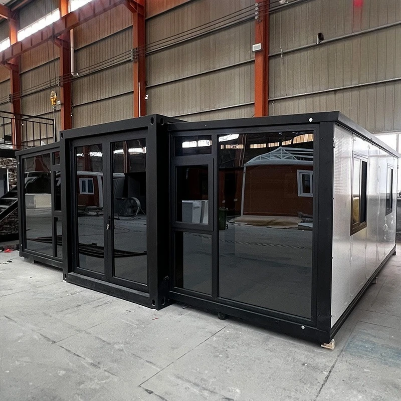 20FT Luxury Prefab Tiny Mobile Home 2-3 Bedroom Folding Expandable Shipping House for Apartment House Hotel Made Sandwich Panel