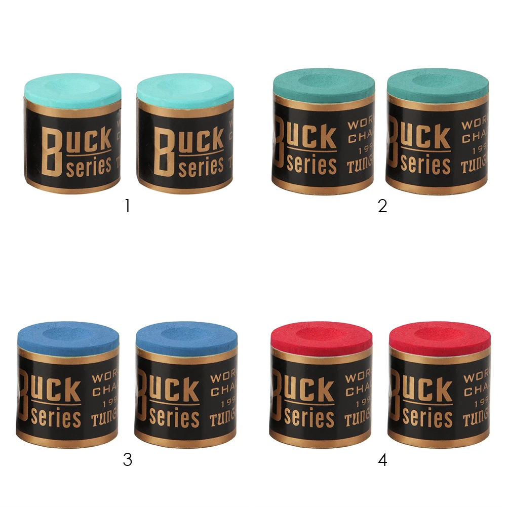 

2pcs Billiard Chalks Professional Lime Snooker Stick End Polishing Chalk Non-stick Non-toxic No-slip Gifts Billiard Accessories