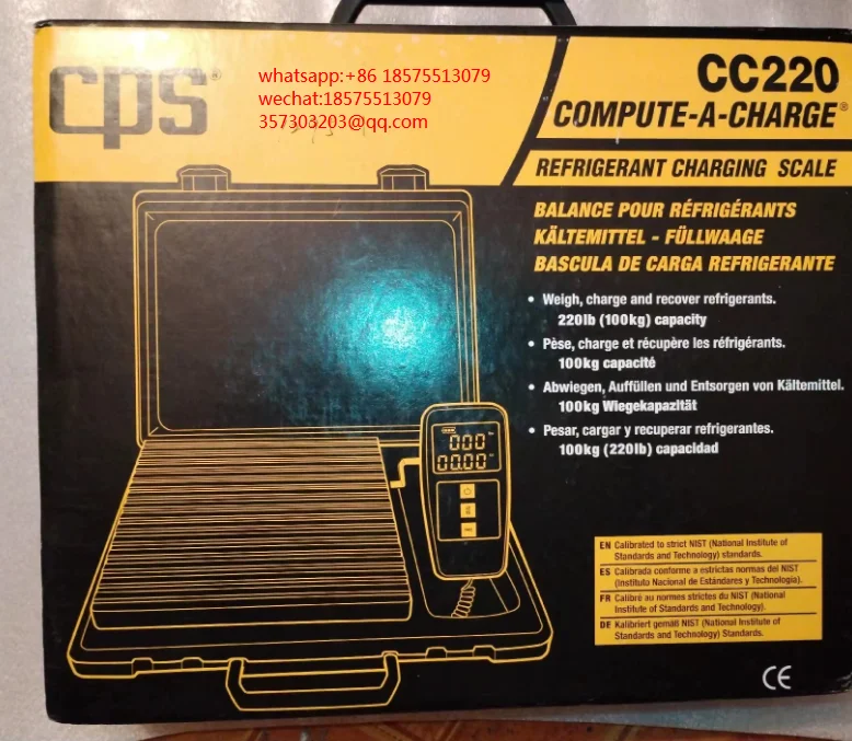 For CPS CC220 COMPUTE-A-CHARGE REFRIGERANT CHARGING SCALE New 1 PIECE