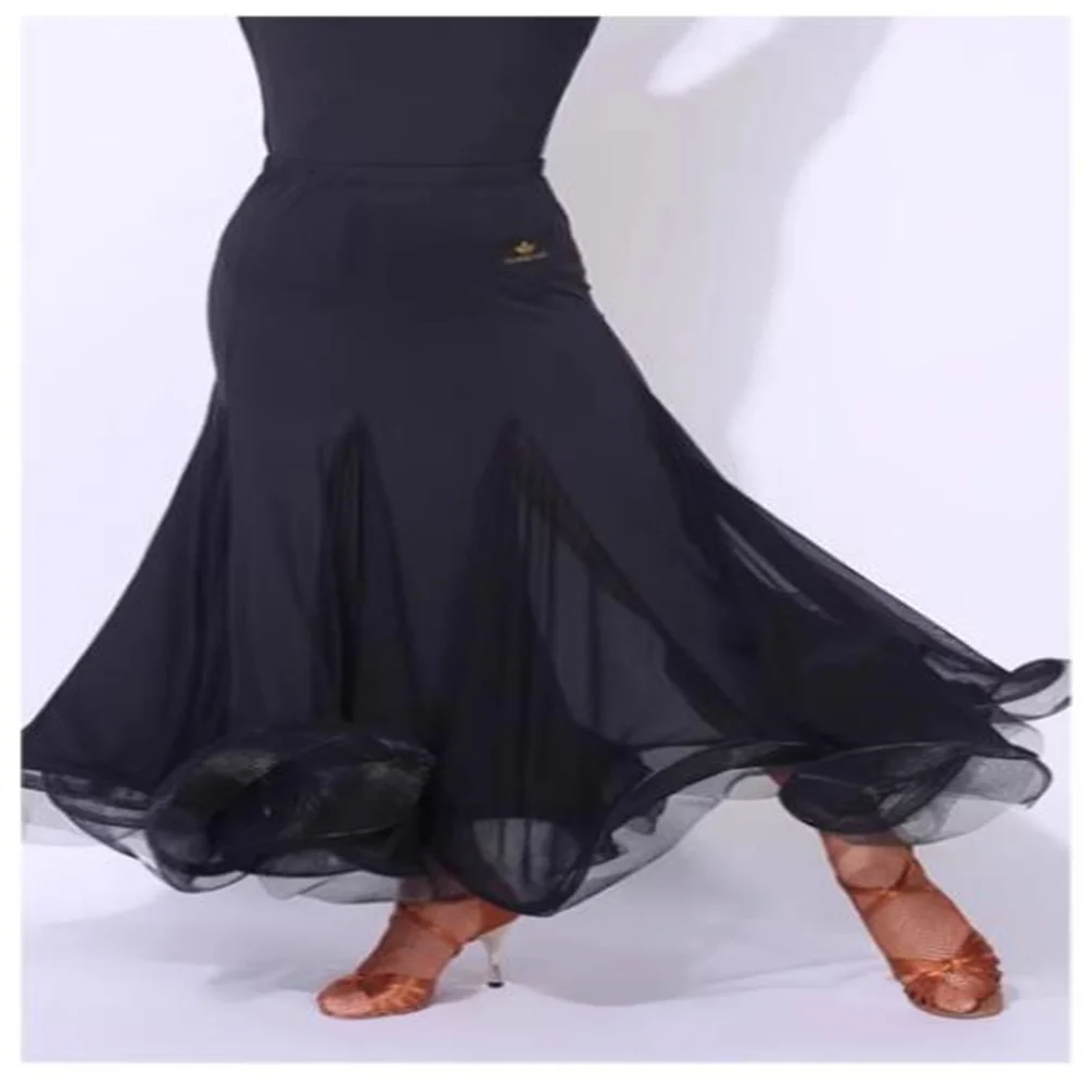 Spódnica w panterkę do flamenco, damska, modna, plisowana, do tańca towarzyskiego, walca, długa spódnica, damska spódnica w panterkę z patchworkiem.