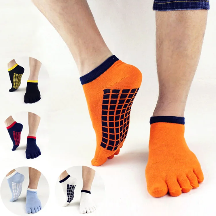 3 Pairs Five Finger Socks Personalized Men Short Tube Ankle Split Toe Socks Breathable Comfortable Sports Casual Cotton Socks