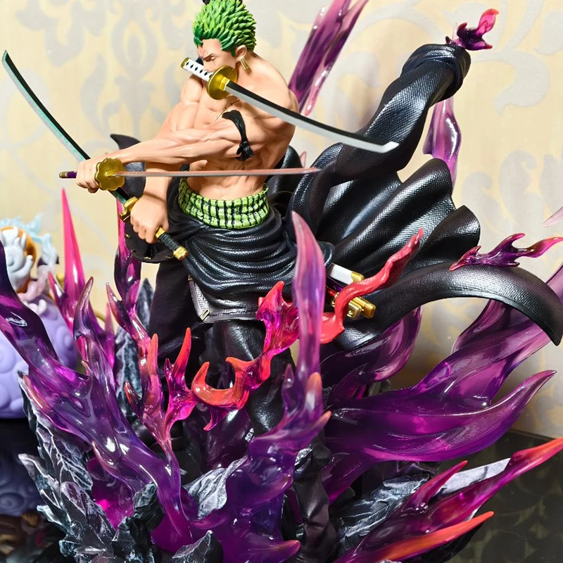 In Stock Jt Statue Th Enraged Zoro One Piece Anime Figure Figure Pvc Statue Collection Model Room Decoration Christmas Gifts