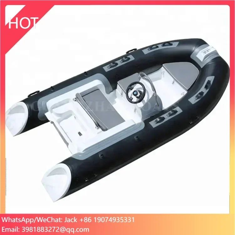 12 FT RIB360  Inflatable Rigid Rib Speed 3.6 M Fiberglass Yacht Boat for Leisure and Fishing Sports