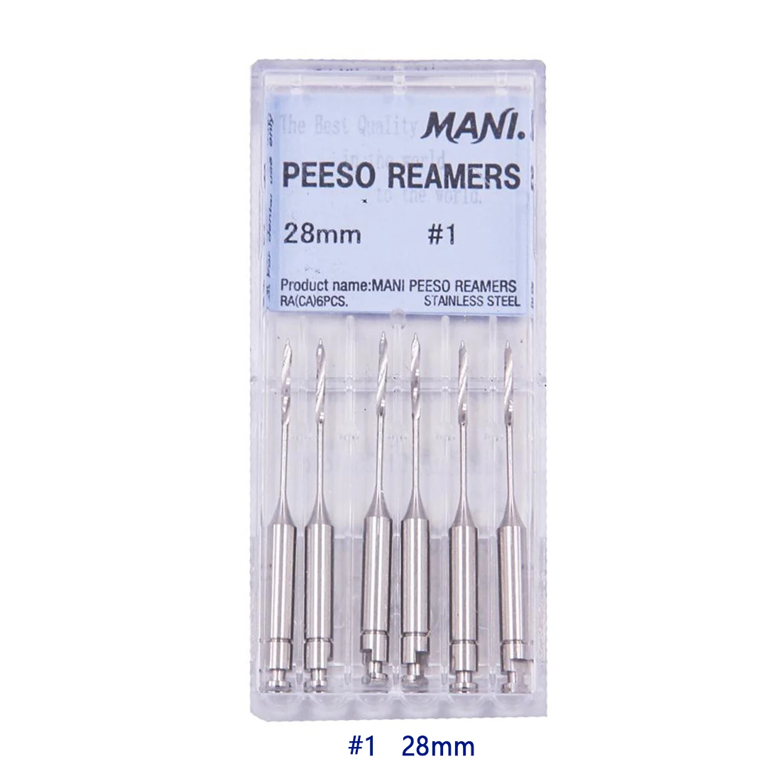 6pcs/pack Dental Peeso Reamer 28/32/38mm Endodontic Reamers Drill Burs Peeso Reamers Endodontic Instruments for Endodontic Used