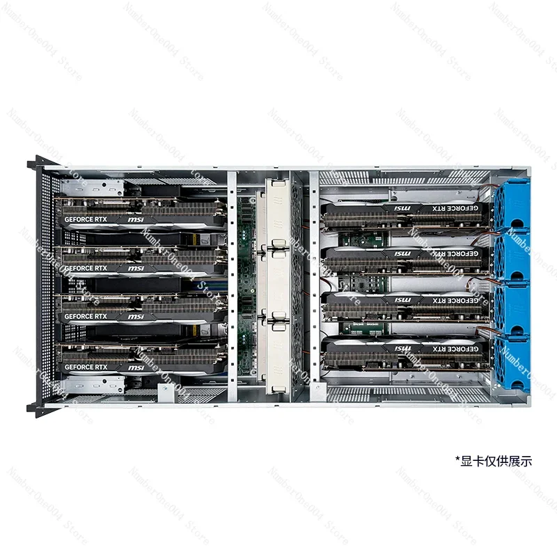 For 6U Rack Type 8 Card 4090 Game Graphics Card GPU Deep Learning AI Computing Rendering Workstation Server Chassis