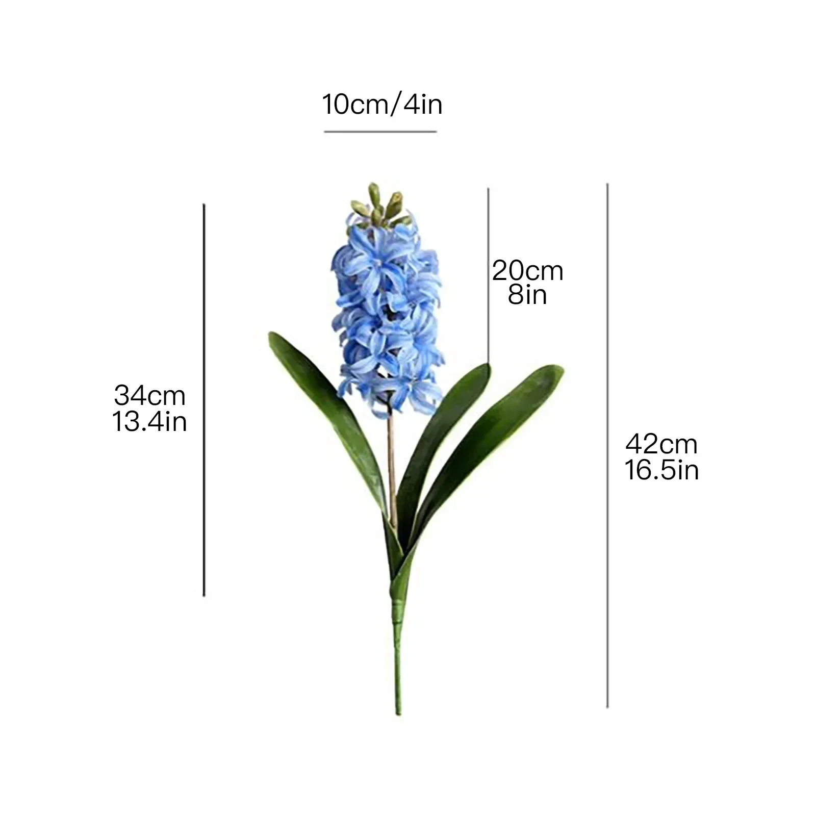 Artificial Hyacinth PE Hyacinthus Orientalis Simulation Flowers Plastic Real Touch Material: PE Romantic And Warm Decorations