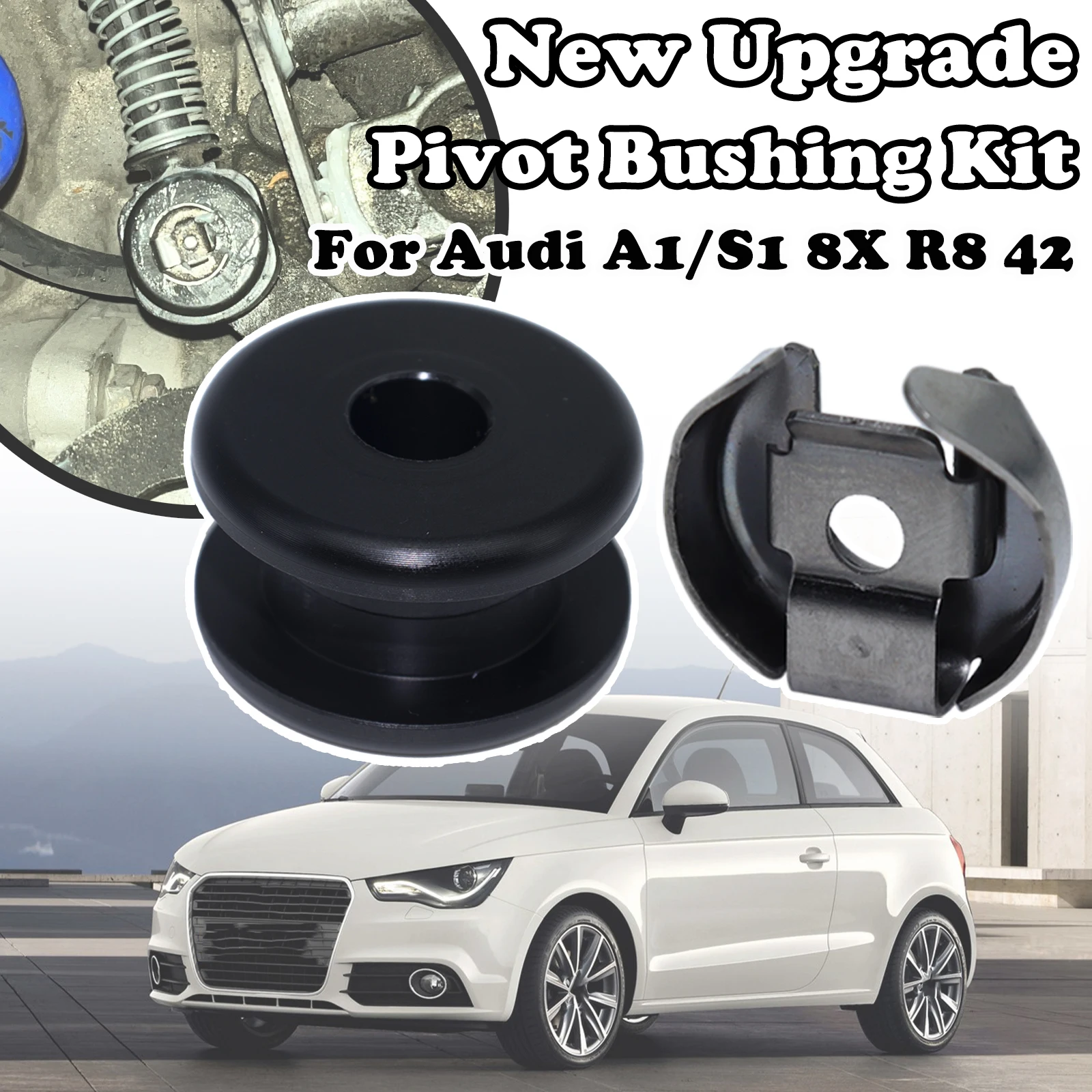 

New Upgrade Pivot Bushing Kit For Audi A1/S1 8X R8 42 Manual Gear Selector Shift Cable end Strengthen Lock Washer Retaining Clip