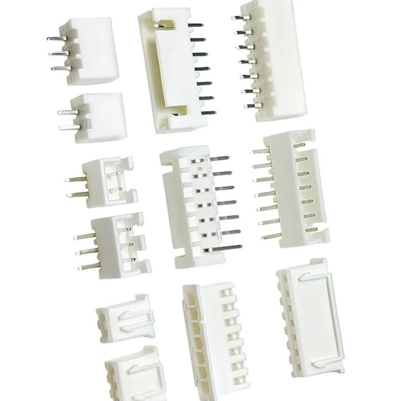 XH2.54mm Spaced Terminal Block Connector, Straight Plug with Bent Pins, Straight Pin Socket, Plastic Shell Plug Connector, 40pcs