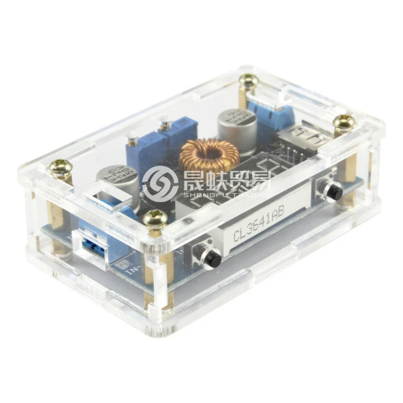 Fuente de alimentación DCDCPower de corriente constante, módulo reductor, pantalla Digital, voltaje y corriente, salida BeltUSBOutput + carcasa, 5 unidades