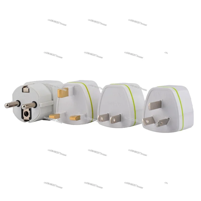 2-pin to three-hole plug converter, 2-to-3 socket converter, two-head, three-pin plug, household accessories