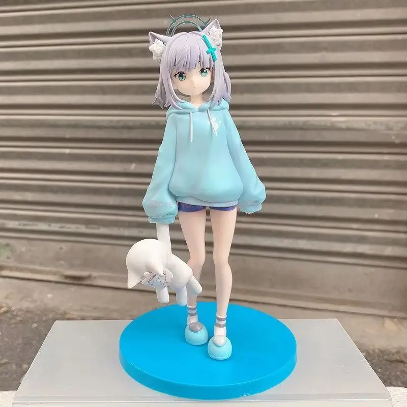 Gorące 20cm Blue Archive Sunaookami Shiroko Piżama Figurki Anime Modele do Gier Statuetki Modelki Dziewczynki Chłopiec Kolekcjonerskie Zabawki Ozdoba Lalka