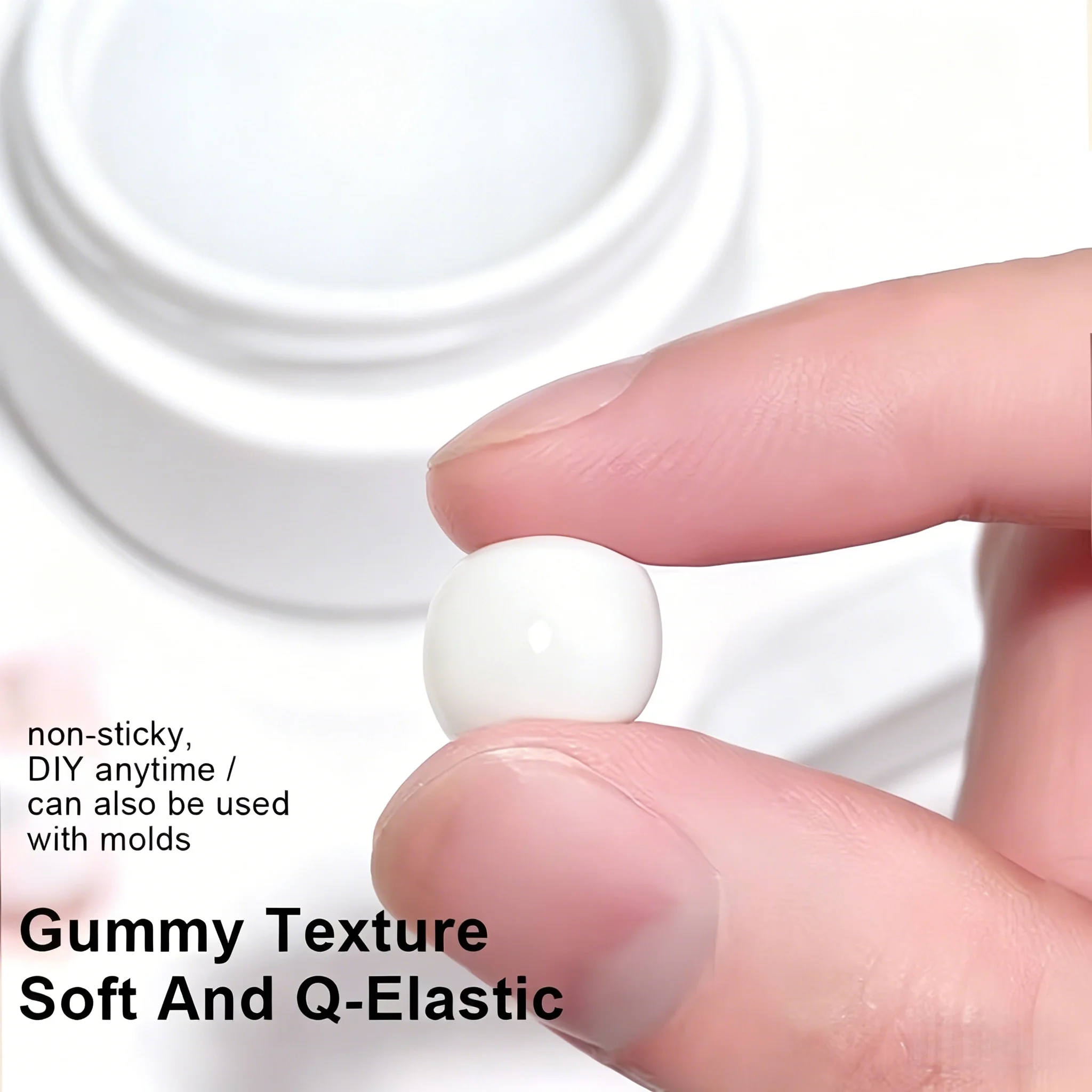 5D Nicht-Klebendes Handmodellier-Gel, 8ml Langanhaltende Überlagerung, Erzeugt 3D-Nagelformen, Salonqualität, Nagelkunst DIY – Detail 3